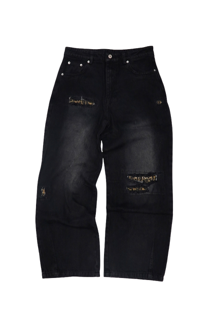LEOPARD DENIM