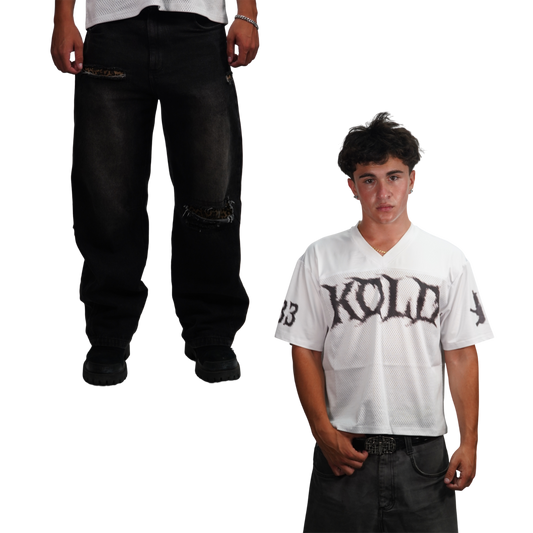 BUNDLE - LEOPARD DENIM X KOMBAT JERSEY
